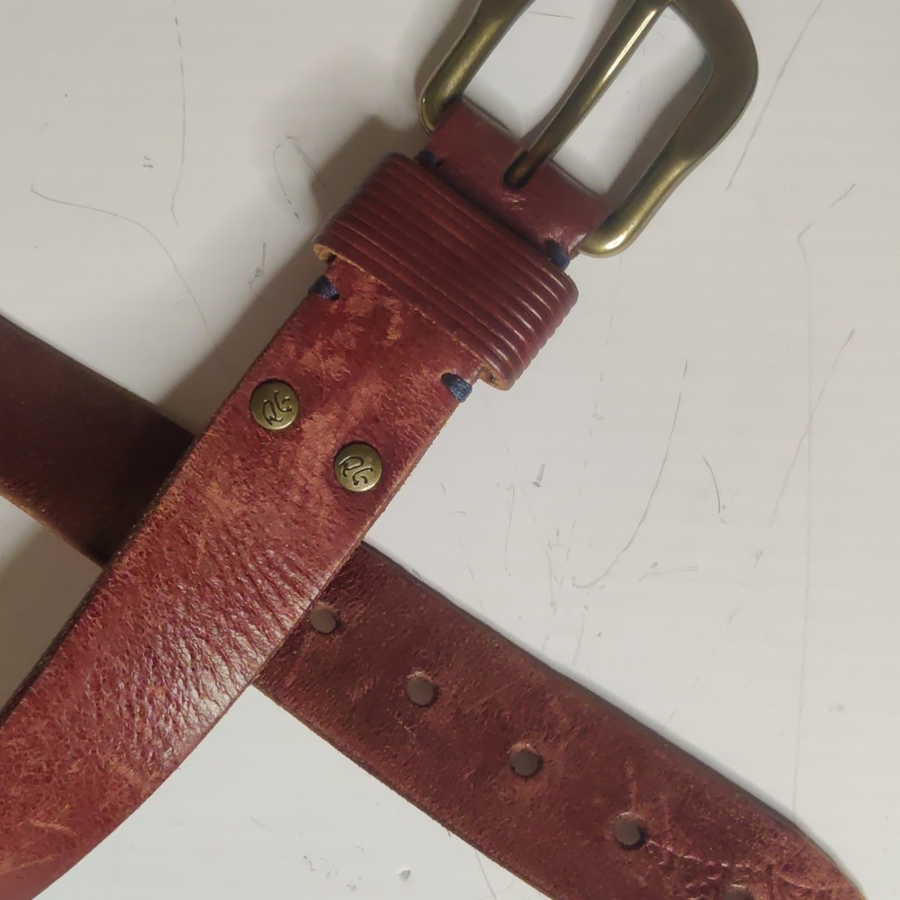 Robert Graham Brown Leather Men's Belt Size 38